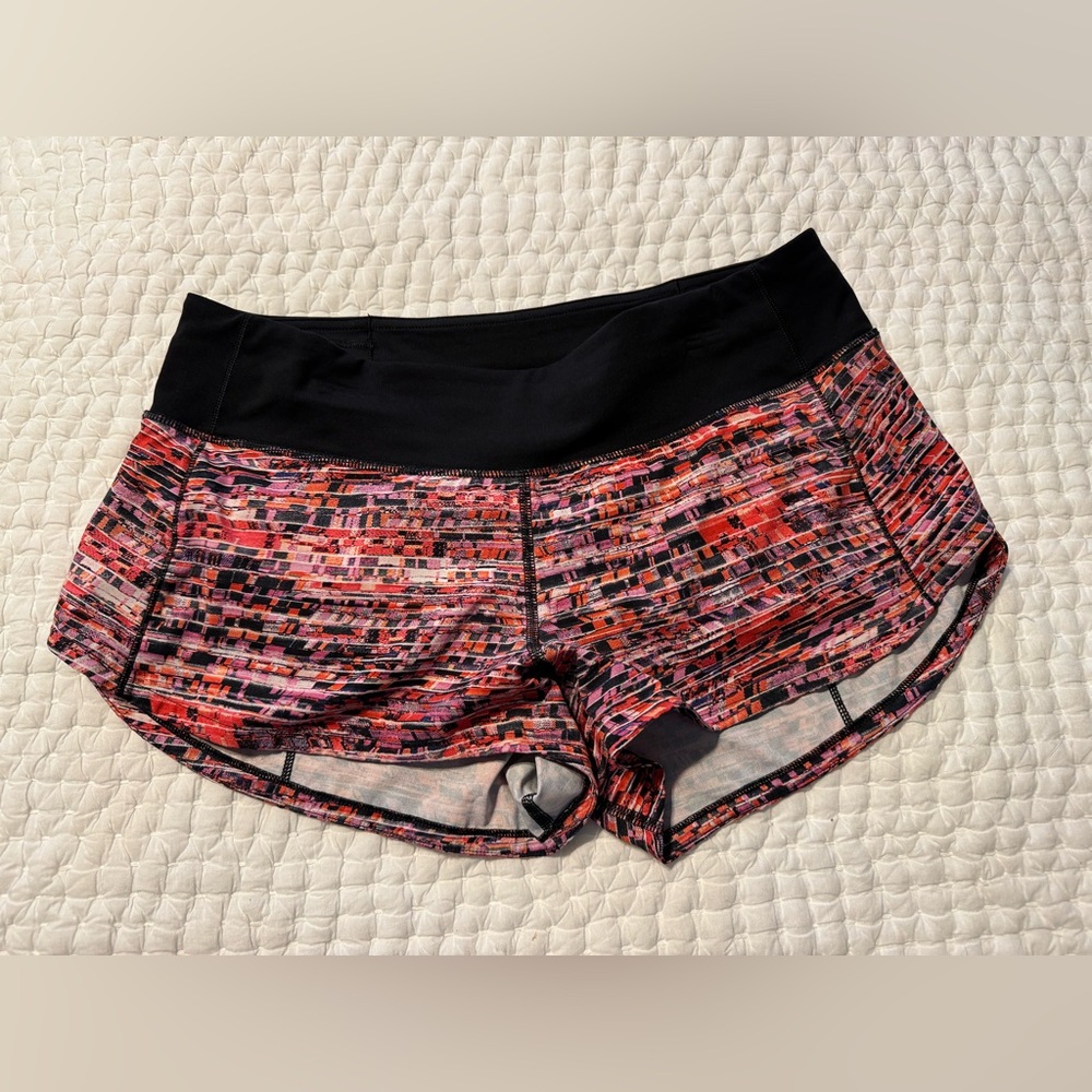 Lululemon speed shorts. 2.5 inch inseam. Like new condition. Size 6